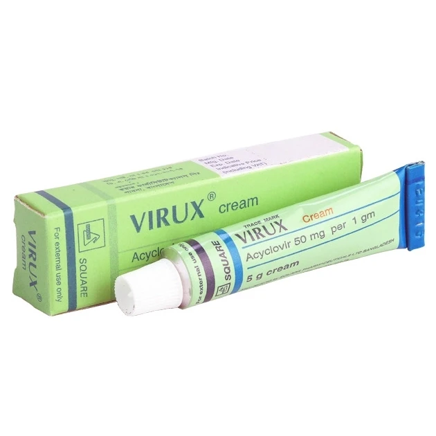 Virux Cream 10 gm, Acyclovir 5% w/w