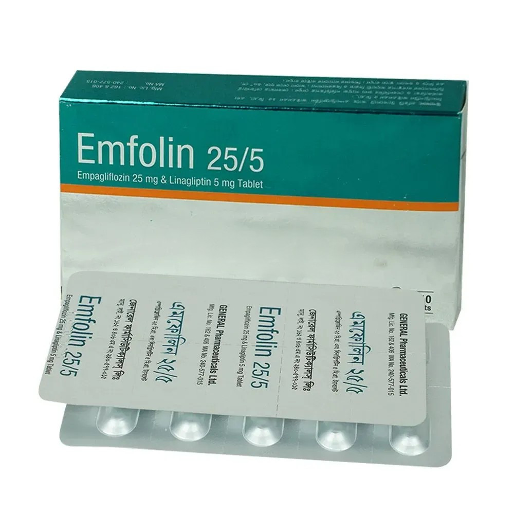 Emfolin Tablet, Empagliflozin + Linagliptin 25 mg+5 mg