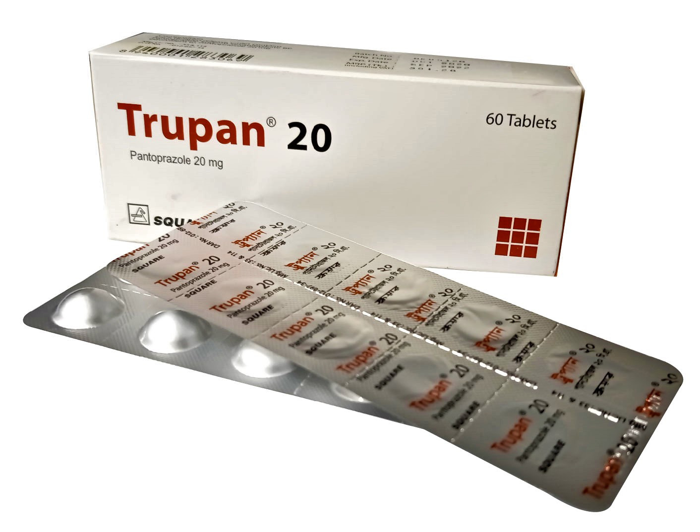 Trupan Tablet (Enteric Coated), Pantoprazole Sodium 20 mg