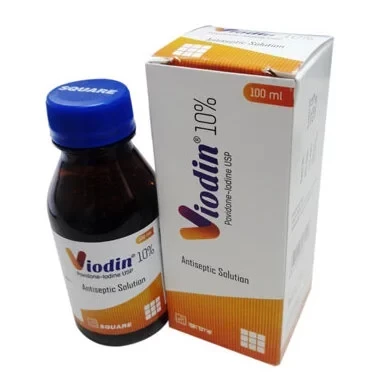 Viodin Solution 100 ml bottle, Povidone Iodine 10% w/v