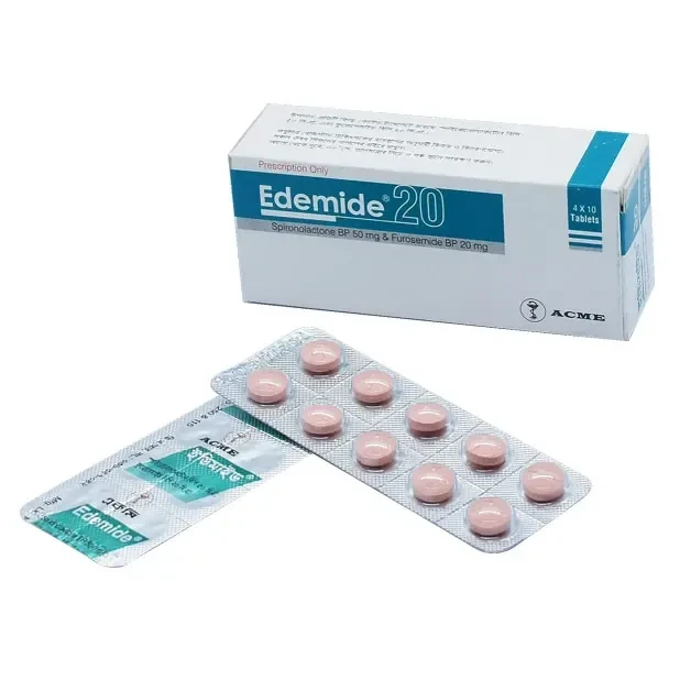 Edemide Tablet (10 tablets Strip), Furosemide + Spironolactone 20 mg+50 mg