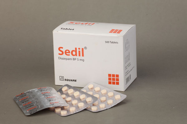 Sedil Tablet 20 pcs, Diazepam 5 mg