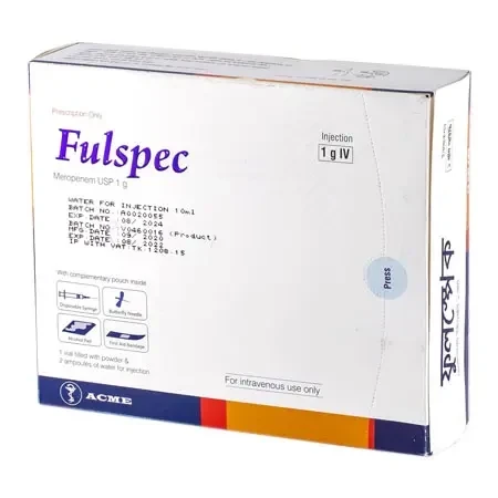 Fulspec IV Injection or Infusion 1 gm Vial, Meropenem Trihydrate 1 gm/vial