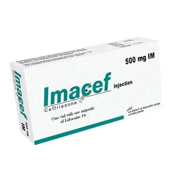 Imacef IM Injection 500 mg vial, Ceftriaxone Sodium 500 mg/vial
