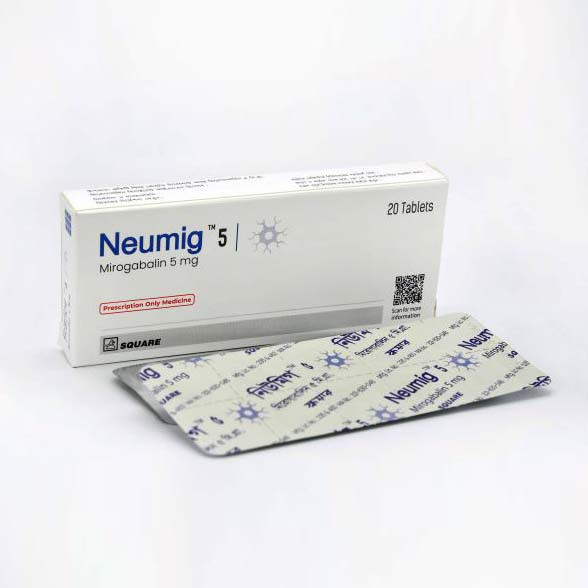 Neumig Tablet, Mirogabalin Besylate 5 mg