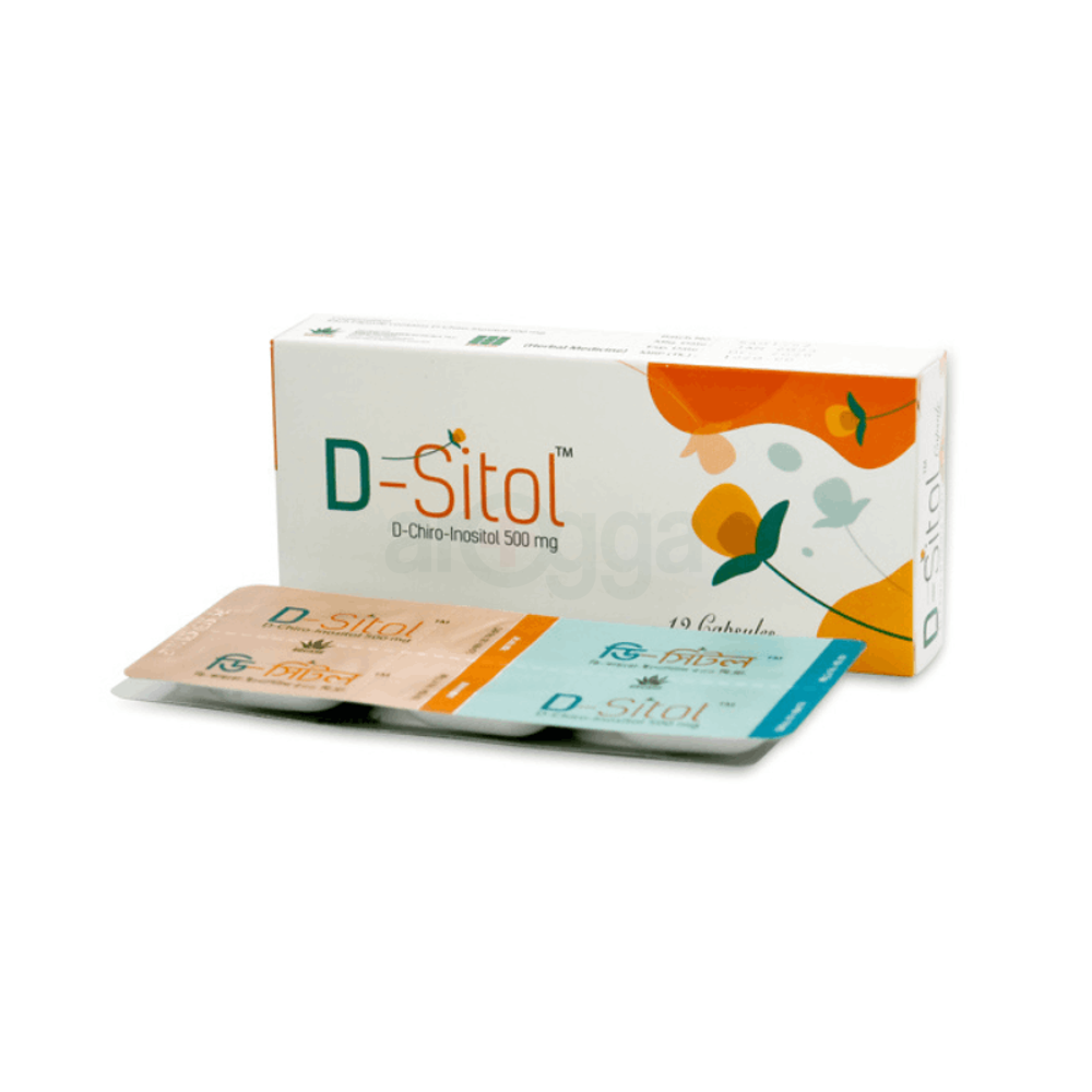 D-Sitol Capsule, D-chiro-inositol 500 mg