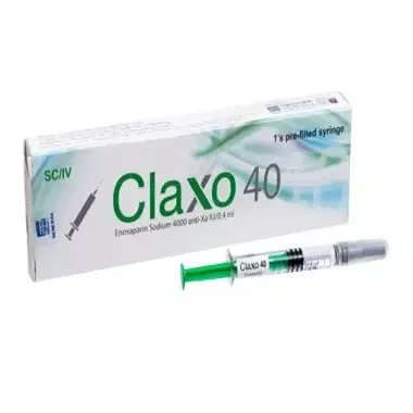 Claxo SC Injection, Enoxaparin Sodium 4000 Anti-Xa IU/0.4 ml