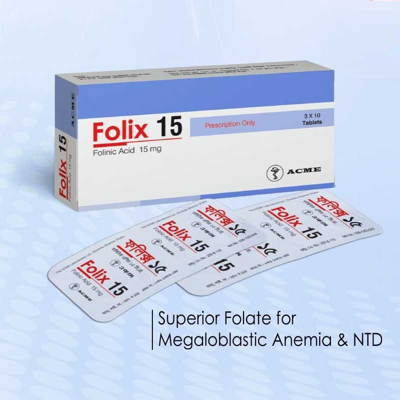 Folix Tablet, Folinic Acid 15 mg