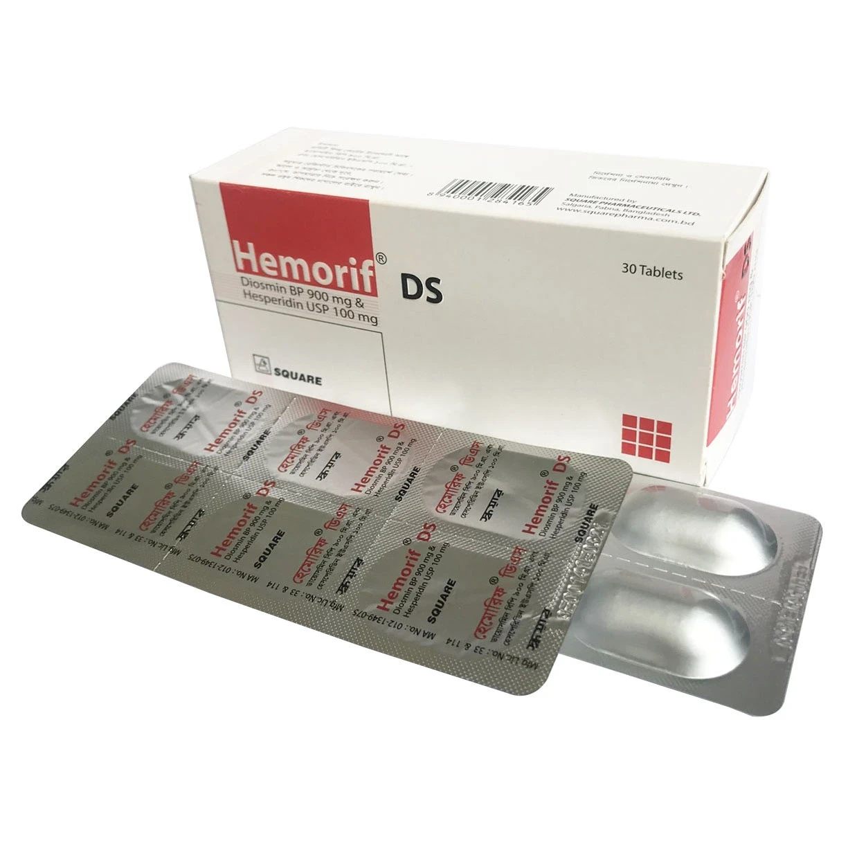 Hemorif DS Tablet, Diosmin + Hesperidin 900 mg+100 mg