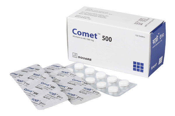 Comet Tablet, Metformin Hydrochloride 500 mg