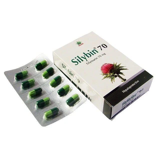 Silybin Capsule, Silymarin [Dried extract of milk thistle fruits] 70 mg