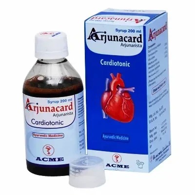 Arjunacard Syrup 90 ml bottle, Arjunarista