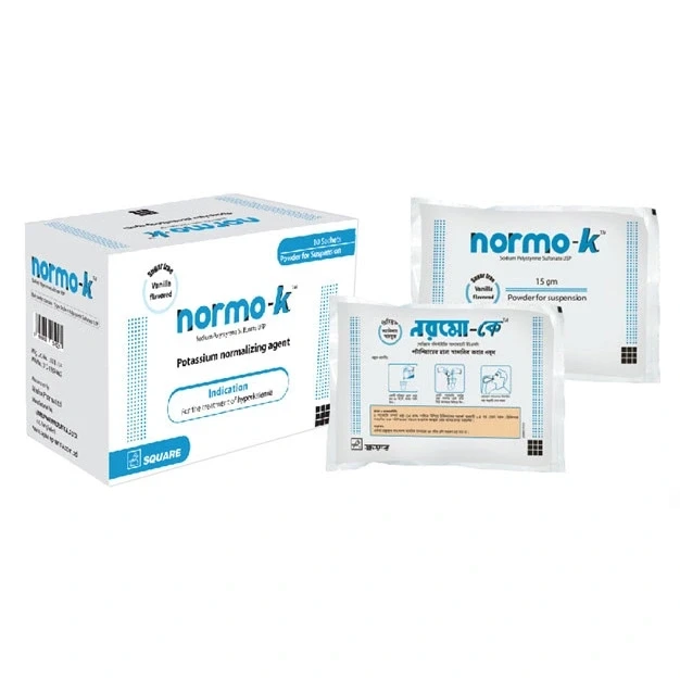 Normo-K Oral Powder, Sodium Polystyrene Sulfonate 15 gm/sachet