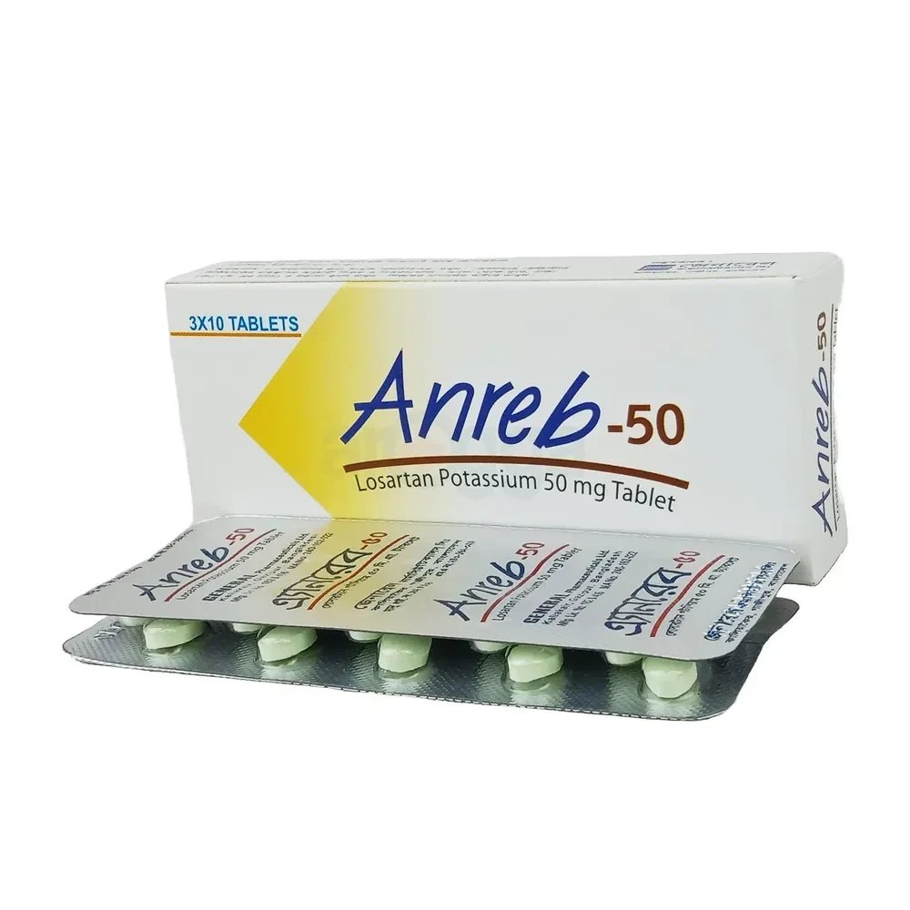Anreb Tablet, Losartan Potassium 50 mg