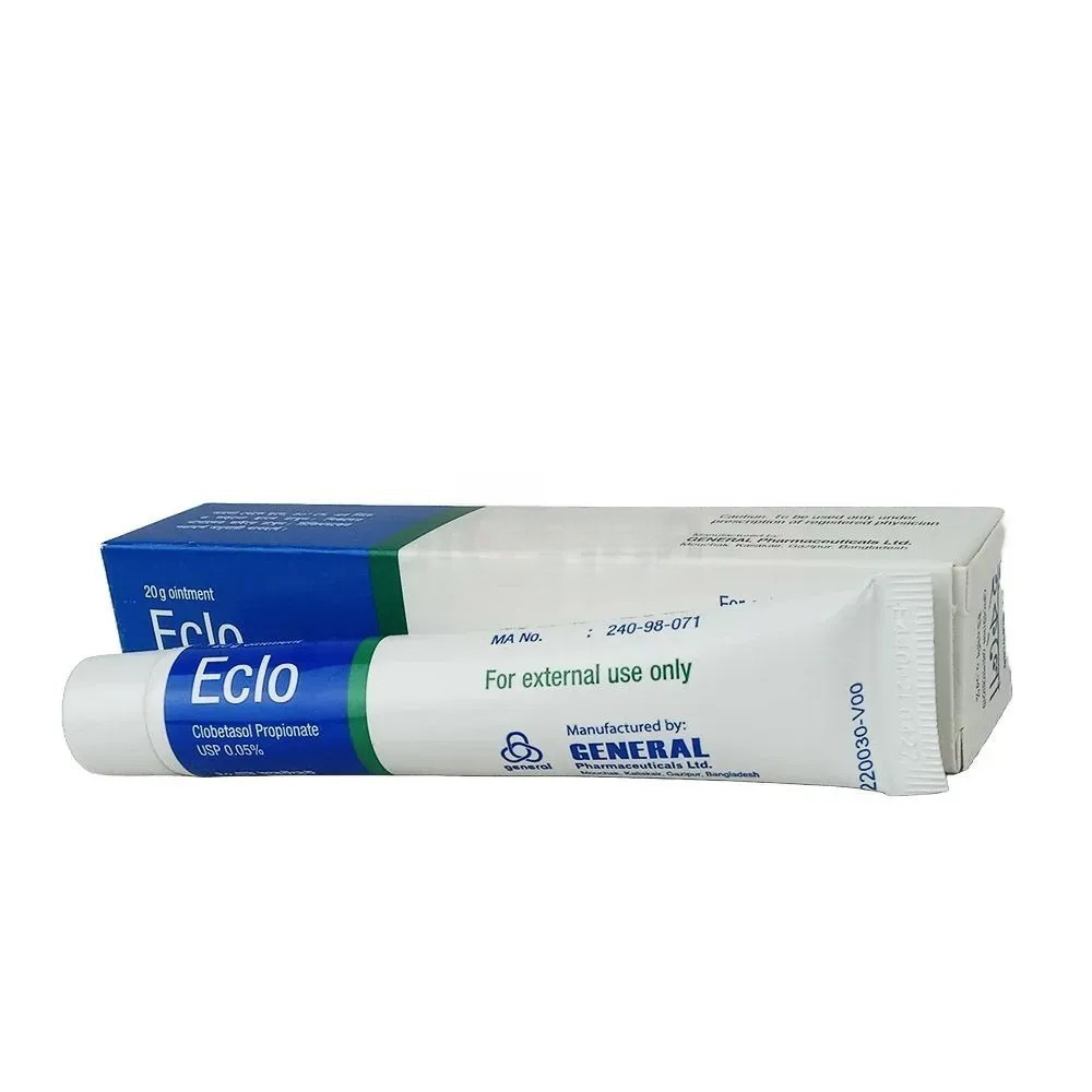 Eclo Ointment 20 gm tube, Clobetasol Propionate 0.05%