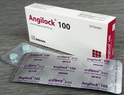 Angilock Tablet, Losartan Potassium 100 mg