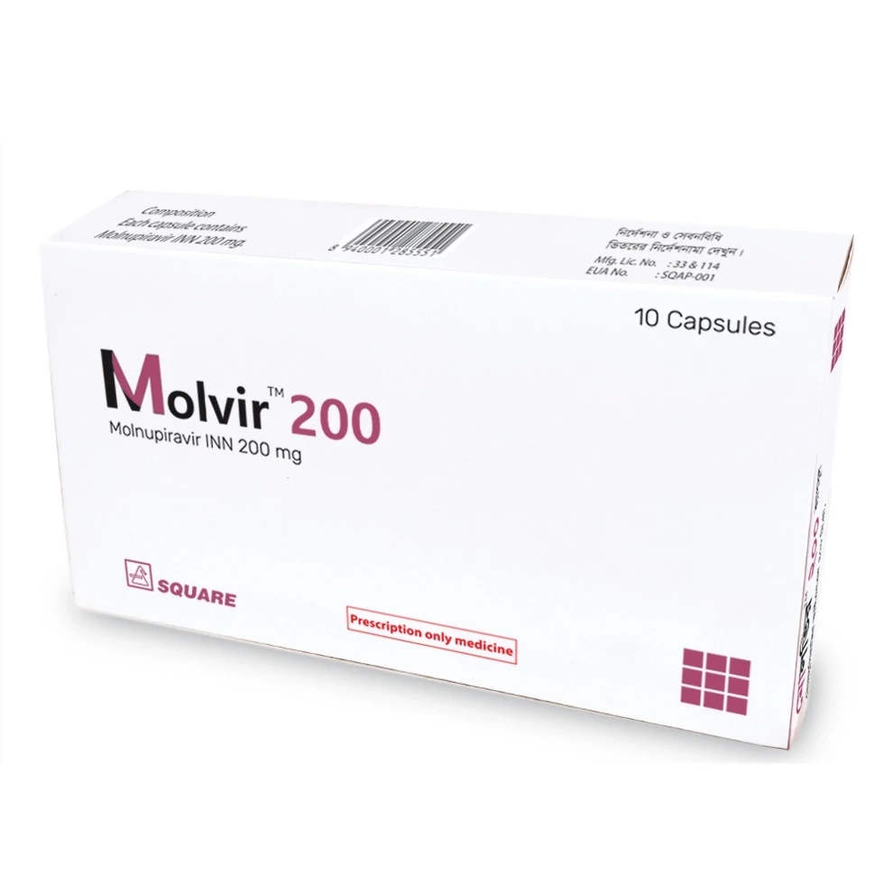 Molvir Capsule, Molnupiravir 200 mg