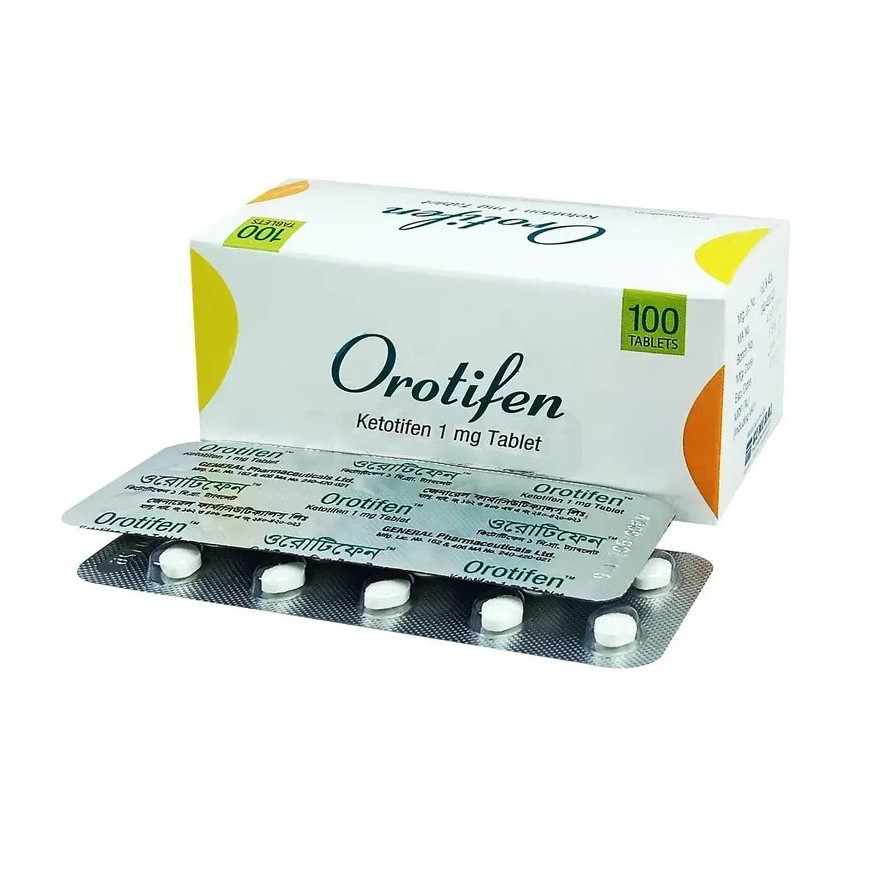 Orotifen Tablet, Ketotifen Fumarate 1 mg
