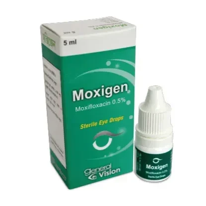 Moxigen Ophthalmic Solution 5 ml drop, Moxifloxacin Hydrochloride 0.5%