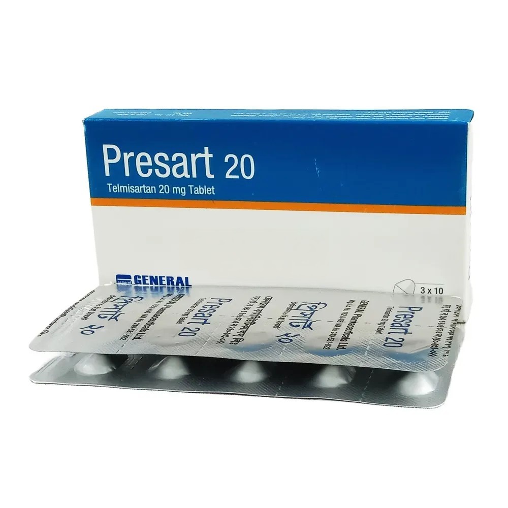 Presart Tablet, Telmisartan 20 mg