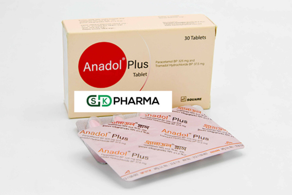 Anadol Plus Tablet,  Paracetamol + Tramadol Hydrochloride 325 mg+37.5 mg