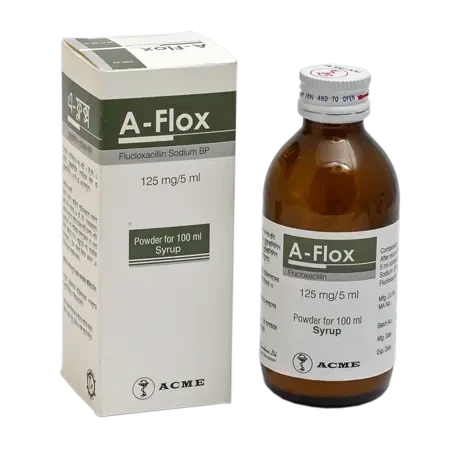 A-Flox Powder for Suspension 100 ml bottle, Flucloxacillin Sodium 125 mg/5 ml