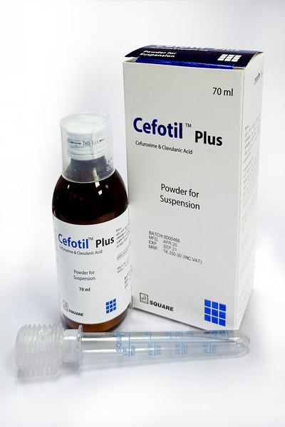 Cefotil Plus Powder for Suspension 70ml, Cefuroxime Axetil + Clavulanic Acid (125 mg+31.25 mg)/5 ml