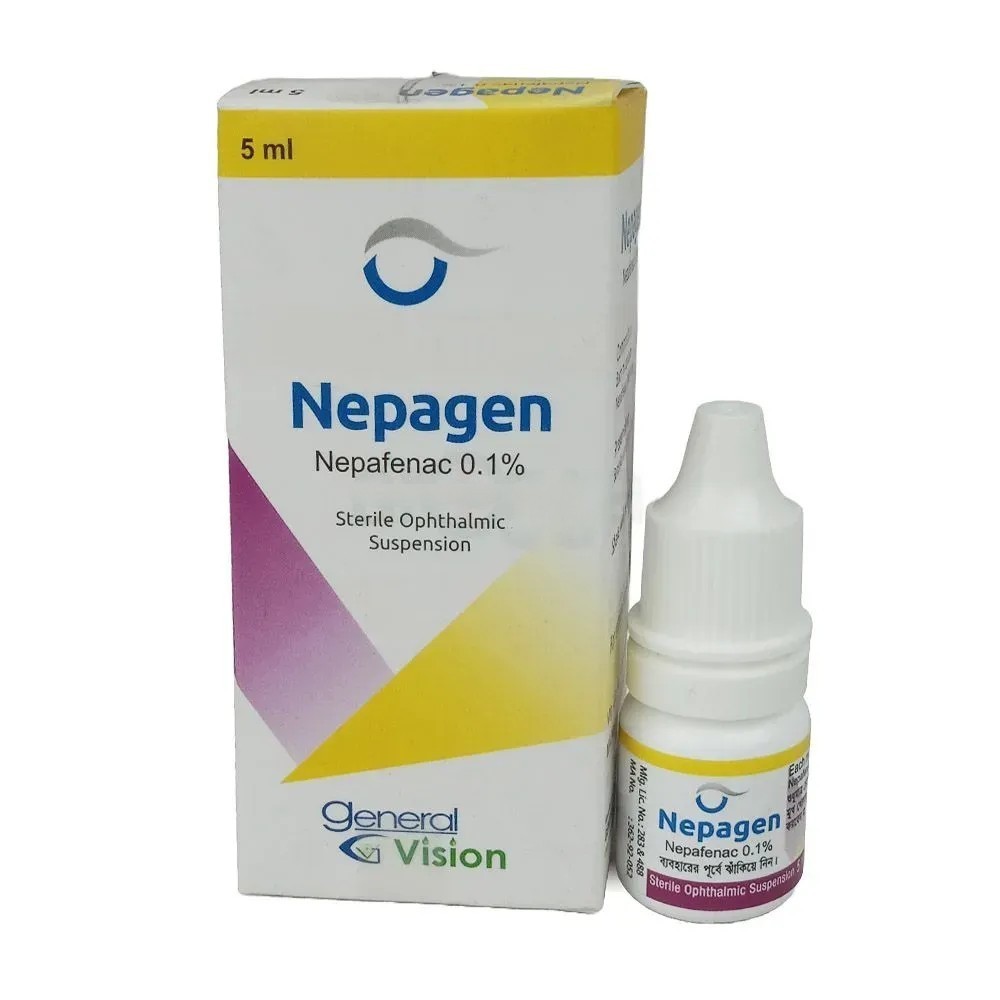 Nepagen Ophthalmic Suspension 5 ml drop, Nepafenac 0.1%