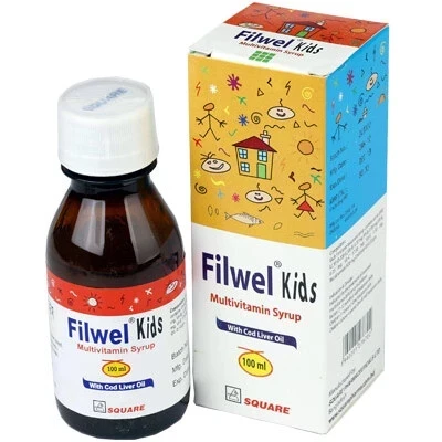 Filwel Kids Syrup 100ml, Multivitamin + Cod Liver Oil