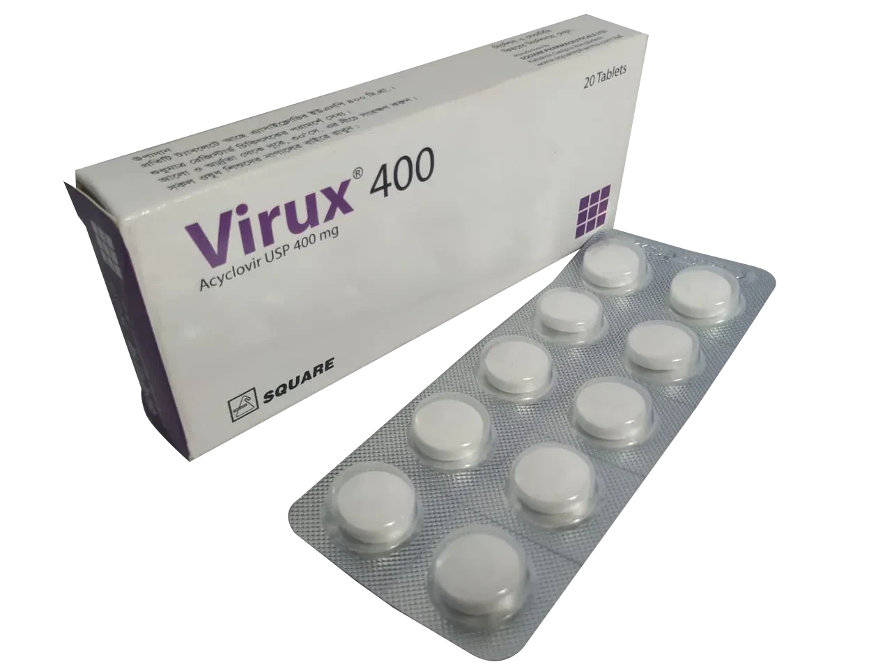 Virux Tablet, Acyclovir 400 mg