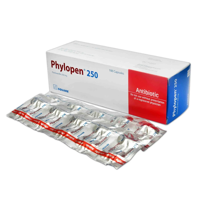 Phylopen Capsule, Flucloxacillin Sodium 250 mg