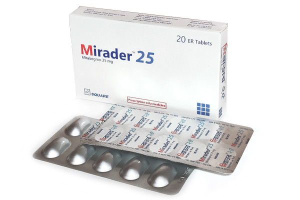Mirader Tablet (Extended Release) Mirabegron 25 mg