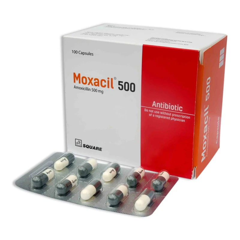 Moxacil Capsule, Amoxicillin Trihydrate 500 mg