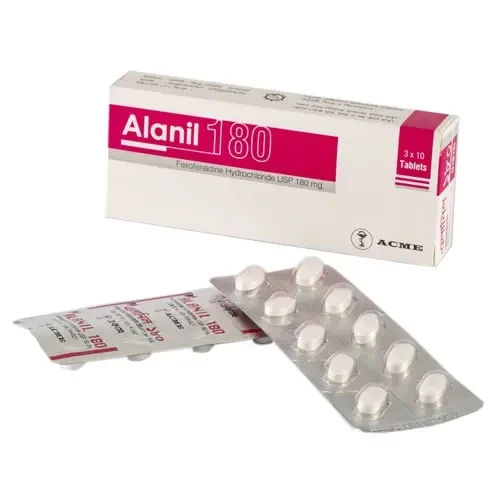 Alanil Tablet, Fexofenadine Hydrochloride 180 mg