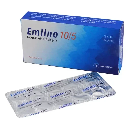 Emlino Tablet (10 tablets Strip), Empagliflozin + Linagliptin 10 mg+5 mg