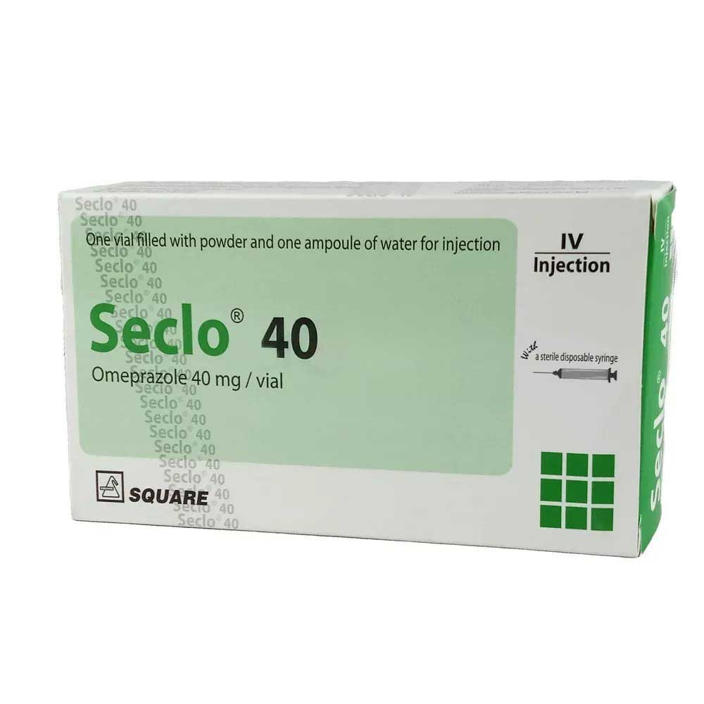 Seclo IV Injection, Omeprazole 40 mg/vial