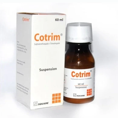 Cotrim Oral Suspension, Sulphamethoxazole + Trimethoprim (200 mg+40 mg)/5 ml