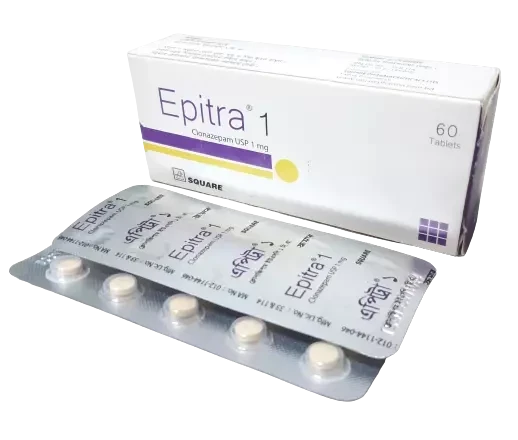 Epitra Tablet, Clonazepam 1 mg