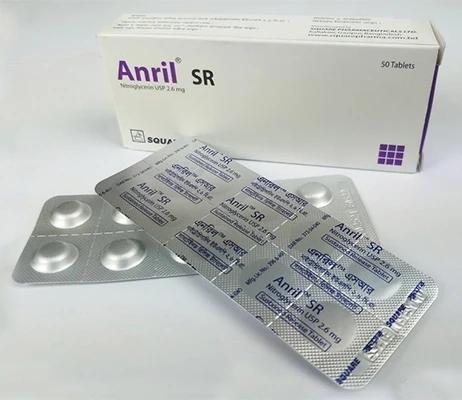 Anril SR Tablet (Sustained Release), Nitroglycerin 2.6 mg, (1 x 10)