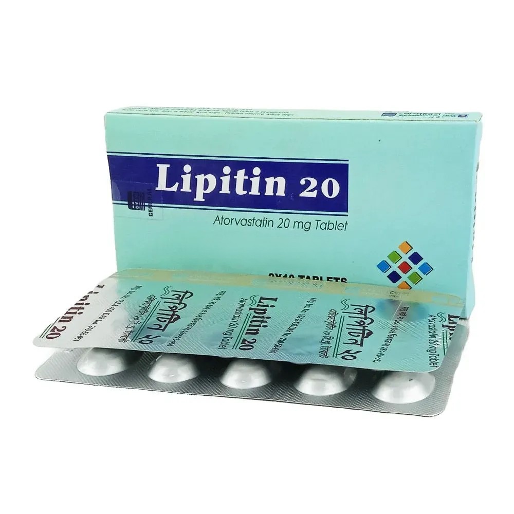 Lipitin Tablet, Atorvastatin Calcium 20 mg