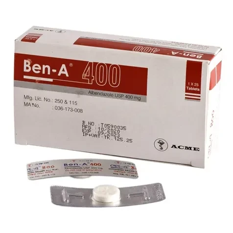 Ben-A Chewable Tablet, Albendazole 400 mg