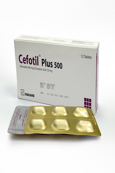 Cefotil Plus Tablet, Cefuroxime Axetil + Clavulanic Acid 500 mg+125 mg