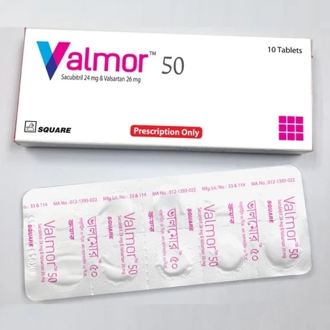 Valmor Tablet, Sacubitril + Valsartan 24 mg+26 mg