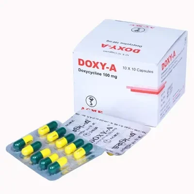 Doxy-A Capsule (10 Capsule Strip), Doxycycline Hydrochloride 100 mg