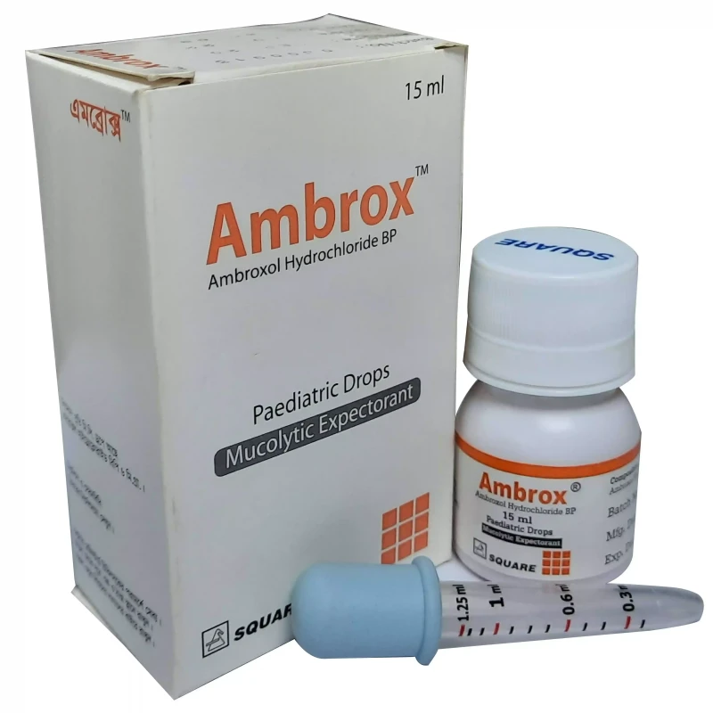 Ambrox Pediatric Drops  15 ML, Ambroxol Hydrochloride 6 mg/ml