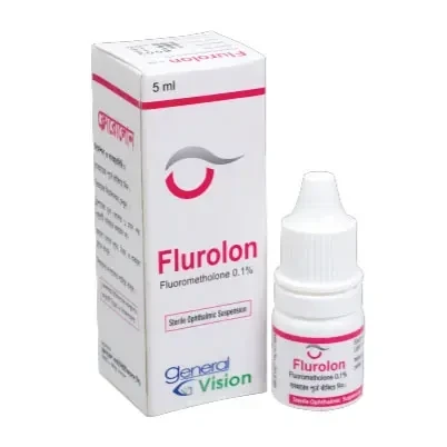 Flurolon Ophthalmic Suspension 100 ml bottle, Fluorometholone Acetate 0.1%