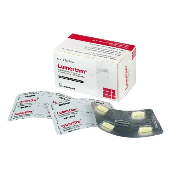 Lumertam Tablet, Artemether + Lumefantrine 20 mg+120 mg