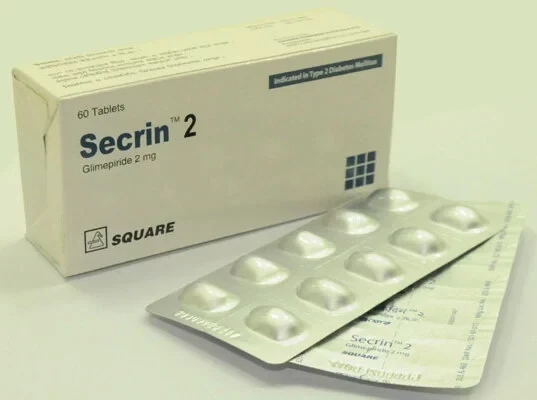 Secrin Tablet, Glimepiride 2 mg