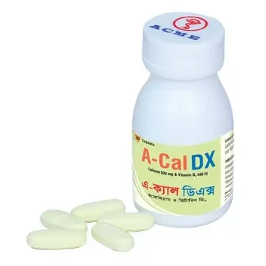 A-Cal DX (30 pcs Tablet), Elemental Calcium + Vitamin D3 500 mg+400 IU