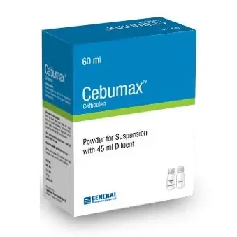 Cebumax Powder for Suspension 60 ml bottle, Ceftibuten Dihydrate 90 mg/5 ml